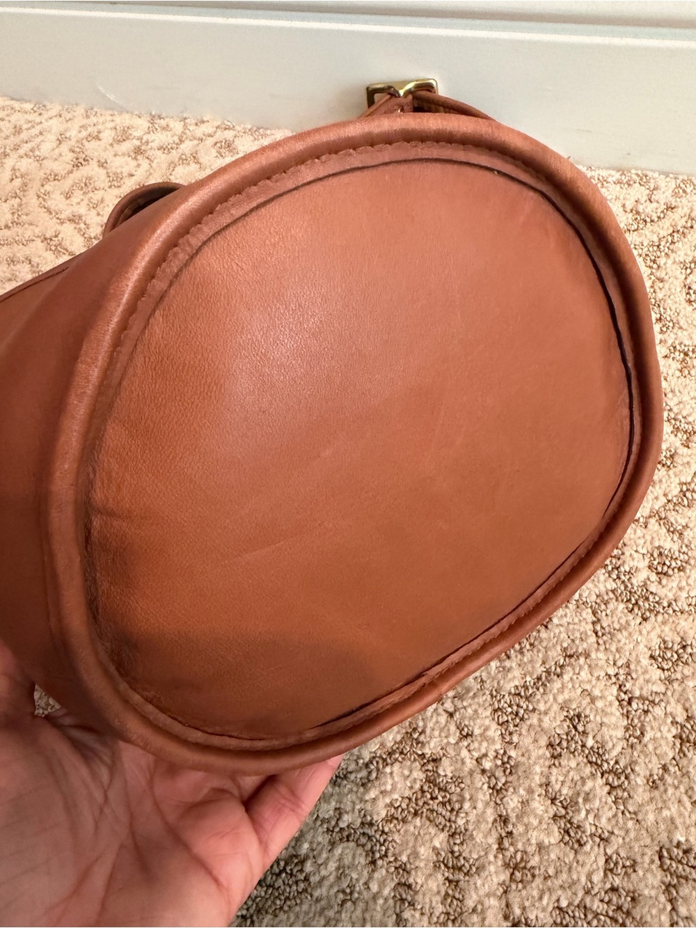 COACH 90’s Vintage Duffle in British Tan EXCELLENT - Picture 7 of 16